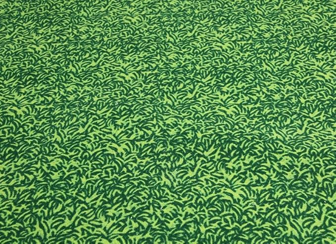 KIDCARPET.COM Grassy Green Field Rug | Active Play Carpet for Preschool Playroom Game Activity Area, 6' x 9'