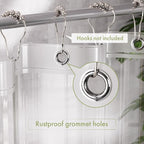 AmazerBath Extra Long Shower Curtain Liner 72x108, Clear Shower Curtain Liner Tall, Waterproof Plastic Shower Liner, Washable PEVA Shower Curtain with 3 Magnets and 12 Rustproof Metal Grommets