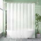 AmazerBath Shower Curtain Liner, 72x72 Plastic Frosted Shower Liner, Cute PEVA Shower Curtain Liners, Waterproof Vinyl Shower Curtain Liner with 3 Magnets, Lightweight Shower Curtains for Bathroom