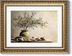 ARPEOTCY Vintage Gold Framed Wall Art Decor, 11x14 Inch Farmhouse Olive Tree & Apple Print Artwork, Still Life Wall Art Home Decor, BotanicalPainting for Kitchen Living Room Office