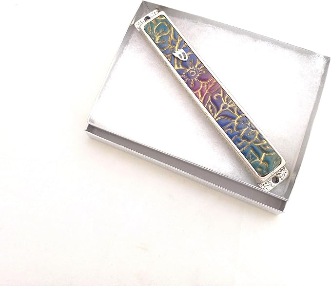 Modern Mezuza Cover Handmade In Israel Perfect as New Home and Bar Mitzvah Gift, Mezuzah case