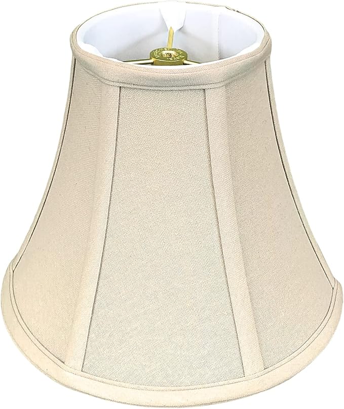 Royal Designs, Inc. BSO-704-14LNBG True Bell Basic Lamp Shade, 7 x 14 x 11.5, Linen Beige