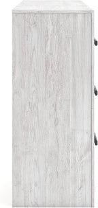 Signature Design by Ashley Cayboni Vintage 6 Drawer Dresser with Safety Stop for Bedroom, White
