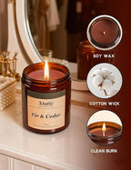 Brown Soy Wax Candle Gift Set - 28oz Large Jar,200-Hour Burn Time,Home Fragrance for Relaxation, Meditation,Gifts for Women, Housewarming, Home Decor