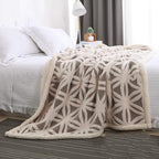 LOMAO Sherpa Fleece Blanket Fuzzy Soft Throw Blanket Dual Sided Blanket for Couch Sofa Bed (Grey, 40"x50")