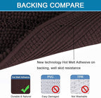 H.VERSAILTEX Bathroom Rugs Bath Mat Runner Rug Non Slip Kitchen Rug Extra Long Bath Rug Runners Oversized 59" x 20" Absorbent Washable Dry Fast Plush Area Rug for Bathroom/Bedroom - Chocolate