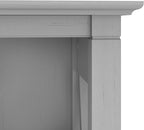 Bush Home Tall 5 Shelf Bookcase for Living Room or Home Office, Large Bookshelf, Modern Farmhouse Style, Key West Collection, Cape Cod Gray