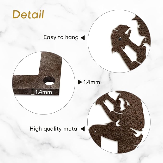 SIGNLEADER Metal Wall Art Decor - Baseball Pitcher Sport Minimalist Modern Abstract Wall Sculpture Hanging Home Decoration for Living Room, Bedroom, Bathroom, Kitchen, Studio, Outdoor - 18" Bronze