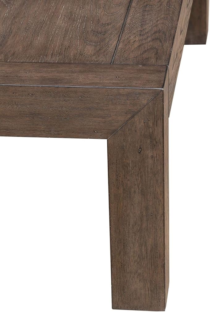 Liberty Furniture Cascade Falls Living Room 3 Piece Set - Cocktail Table, 2 Square End Tables - Satin Espresso