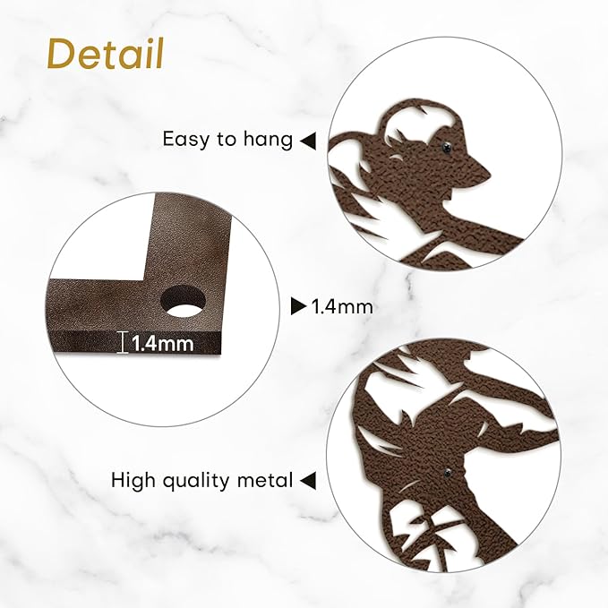 SIGNLEADER Metal Wall Art Decor - Baseball Batter Sport Minimalist Modern Abstract Wall Sculpture Hanging Home Decoration for Living Room, Bedroom, Bathroom, Kitchen, Studio, Outdoor - 36" Bronze