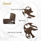 SIGNLEADER Metal Wall Art Decor - Baseball Batter Sport Minimalist Modern Abstract Wall Sculpture Hanging Home Decoration for Living Room, Bedroom, Bathroom, Kitchen, Studio, Outdoor - 30" Bronze