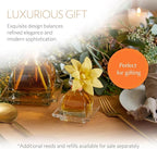AGRARIA PetiteEssence Flower and Reed Diffuser Set, Hand Crafted Sola Flower Botanical Home Fragrance Diffuser, Bitter Orange Scent, 6 Months Lasting, No Phthalates or Alcohol for All Occasions