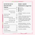 iGAOZM Dried Dragon Fruit Chips,8.8oz/250g,Dehydrated Dragon Fruit Slices,No Sugar added,Soft and Chewy Bulk Dehydrated Dragon Pieces Snacks for Cocktails,Snacks,Garnishing, Baking