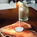 2-Pack 6000mAh Rechargeable Led Table Lamp Cordless,3000K-6000K Stepless Dimming Touch Lamps with Memory Function,IP54 Waterproof Aluminum Table Light for Outdoor/Bars/Restaurant/Patio(White)