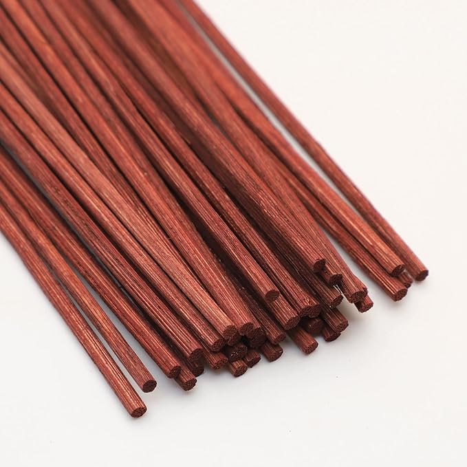 VFULIE 100PCS Reed Diffuser Sticks, 10 Inch Natural Rattan Wood Sticks Essential Oil Aroma Diffuser Sticks Refill Replacement for Aroma Fragrance (Brown and White)