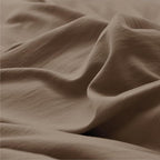 Bedsure Deep Khaki Oversized King Duvet Cover - 3 Pieces Prewashed Cotton-Like Polyester Extra Soft Bedding Set, Includes 1 Duvet Cover 120x98 Inches with Zipper Closure & 2 Pillow Shams, No Comforter