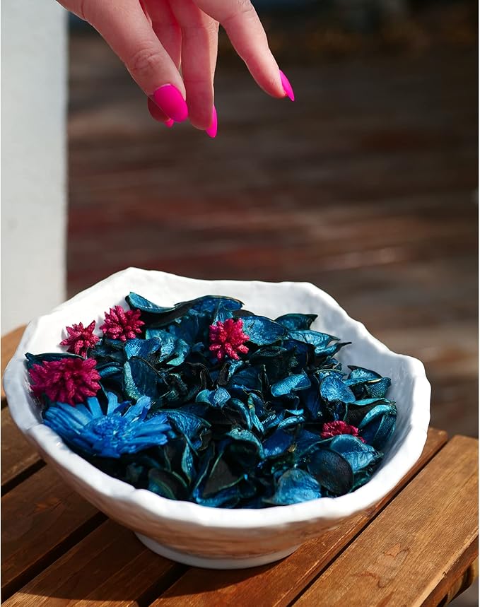 Spring Potpourri Bags, Ocean Scented Potpourri Bowl Filler, Dried Flower, Home Fragrance Sachet,Beach Vase Decor (Blue Ocean)-Mini