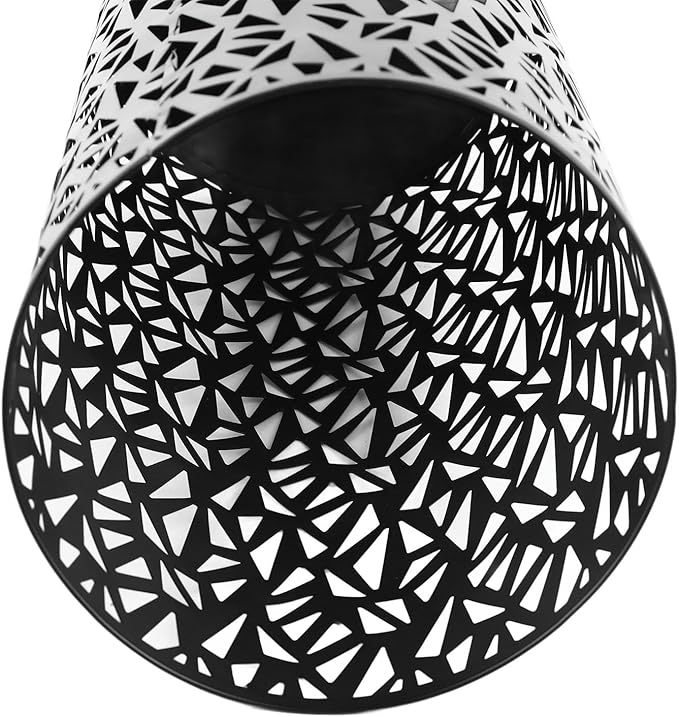Umbrella Stand Umbrella Holder for Entryway,Umbrella Stand Rack,Metal Hollowed Freestanding Round Umbrella Holder Organizer Bin,Umbrella Rack Organizer Freestanding for Home Hotel Office(Small-Black)
