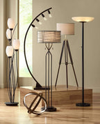 Possini Euro Design Meridian Light Blaster Modern Torchiere Floor Lamp 72" Tall Oiled Rubbed Bronze Frosted Glass Shade CFL Bulbs for Living Room Reading House Bedroom Home Office