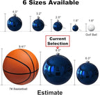 Navy Blue 8.0" Christmas Balls Ornaments - Extra Large Christmas Tree Decoration Shatterproof Hanging Shiny Balls for Birthday Holiday Wedding Decorations Set of 2pcs