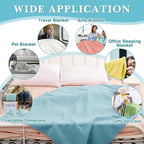 Newwiee 24 Pcs Fleece Throw Blankets Bulk 50'' x 60'' Oeko-tex Standard 100 Certified Spring Outdoor Wedding Guest Blankets Lightweight for Sleepover Donation Lap Pet Sofa Home (Pastel Colors)