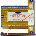 Tree of Life Incense Sticks and Incense Stick Holder Bundle Insence Insense Satya