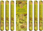 TRUMIRI Money Drawing Incense Sticks & Holder Bundle: 120pcs (6pk x 20pcs) Natural, Herbal Incense for Home Fragrance, Stress Relief, Meditation & Spiritual Decor