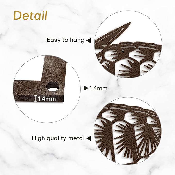 SIGNLEADER Metal Wall Art Decor Turtle Minimalist Modern Abstract Wall Sculpture Hangings Home Decoration for Living Room, Bedroom, Bathroom, Kitchen, Outdoor - 18" Bronze