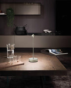 Cordless Table Lamps Rechargeable, 6000mAh Battery Operated LED Desk Lamp Outdoor Waterproof Portable Touch Dimmable Table Night Light for Patio Restaurant Dining Home Set of 2 Silver