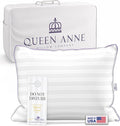 Queen Anne Luxury Hotel Down Alternative Pillow - Majesty Down - Synthetic Allergy Free Hypoallergenic Bed Pillow - Made in USA (Standard Medium)