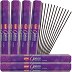 TRUMIRI Opium Hem Incense Sticks & Holder Bundle: 121 Pieces (6 Packets of 20, 1 Set)