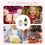 WASTIME Funny Knitted Wool Doll Toy with Positive Card - Creative Cute Mini Crochet Positive Potato Dolls Cheer Up Gift for Family Kids Friends Encouragement Decoration (Potato & Pickle)