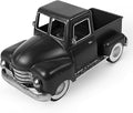 Farmhouse Black Truck Decor, Metal Pickup Farm Trucks Planter Car Model, Vintage Truck Christmas Decoration,Decorative Tabletop Storage