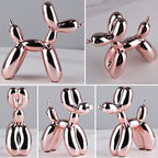 Pink Balloon Dog Decor,Balloon Animal Shelf Decor Preppy Room Decors,Cute Statue Home Decors, Bedroom Modern Sculpture Desk,Office Gold Decorations Small Figurines