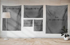 Ambesonne Geometry Tapestry, Celestial and Terrestrial Harmony of Cosmos Mandala Form on Nebula Art, Fabric Wall Hanging Decor for Bedroom Living Room Dorm, 28" X 23", Indigo