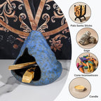 Palo Santo Incense Holder and Burner - Zongzi Modeling Smudge Bowl | Sage Cone Burner Holder & Chiminea Incense Dish Ideal for Energy Cleansing, Yoga, Meditation,Zen,Altar Decor & Aromatherapy