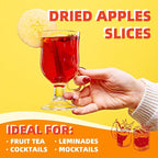 Dried Apple Slices, Apple Slices, Dried Apples, 3.52oz/100g No Added Sugar, No Nothing, Dried Fruit Tea, Clean Snacks, Natural Sweetness & Subtle Tartness, Simmer Pot Mix, Potpourri Bowl Filler, for Home Decor