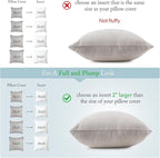 puredown® Feather Down Pillow Insert - 14x36 Throw Pillow, Large Lumbar Pillow Insert for Decorative Throw Pillow, Bed, Couch, and Cushion, Pack of 1