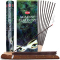 Against Jealousy Incense Sticks and Incense Stick Holder Bundle Insence Insense Hem Incense Sticks