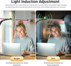 LED Desk Lamp for Home Office, Eye-Caring Desk Light with Clamp, 24W Double Head Architect Task Lamp Stepless Dimming, Flexible Gooseneck Bright Table Lamp for Study Reading Workbench Drafting Red