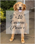 YXIMOX Custom 8" x 10" Art Print on Premium Canvas, Personalized with Your Image or Design, Large Wall Decor for Living Room, Office, Bedroom, Custom Canvas Artwork(8"x10",Unframe)