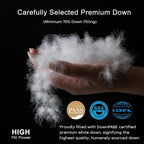 Luxury Down Fiber Pillows Queen Size, Bed Pillows for Sleeping, Pillow for Back, Stomach or Side Sleepers