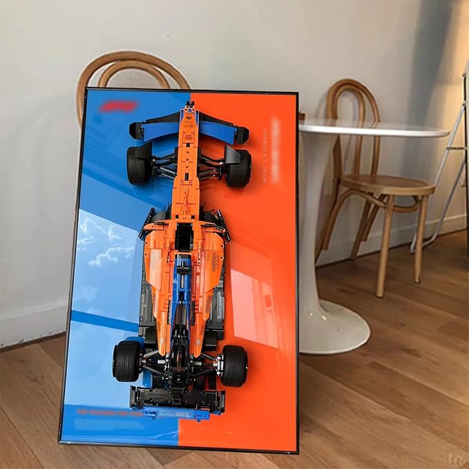 iLuane Display Wallboard for Replica Race Car Model Building Kit, Adult Collectibles Wall Mount, Home or Office Décor (No Car Included)