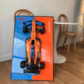 iLuane Display Wallboard for Replica Race Car Model Building Kit, Adult Collectibles Wall Mount, Home or Office Décor (No Car Included)