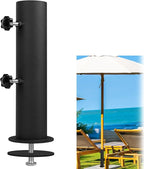Heavy Duty Universal Granite Umbrella Stand Tube Outdoor, Stone Umbrella Tube Base for Outside, Marble Flag Pole Stake Holder, Table Umbrella Tube Bracket, DIY Patio Umbrella Holder Parts