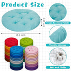 Tinideya 48 Pcs Round Floor Pillows 15.7 Inch Flexible Seating Pillows Chair Floor Cushions Reading Cushions for Kids Adults Classroom Home School Playing Supplies (24 Colors)