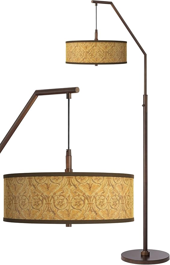 Golden Versailles Bronze Downbridge Arc Floor Lamp
