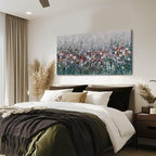 Colorful Flowers Wall Decor for Living Room Countryside Framed Wall Art for Office 24x48 Inch Botanical Canvas Photo Prints for Bedroom