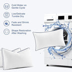 Premium Pillows Queen Size Set of 2, Fluffy and Supportive 7D Down Alternative Bed Pillows, Luxury Soft Hotel Quality Gusseted Pillow for Side Back Stomach Sleepers, Relief Neck Head and Shoulder Pain