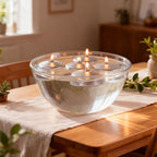 3 inch Floating Candles 8-9 Hours Silver Floating Candle for Centerpieces 30 Packs Unscented Floating Candles 3” Water Candles for Cylinder Vases, Pool, Wedding
